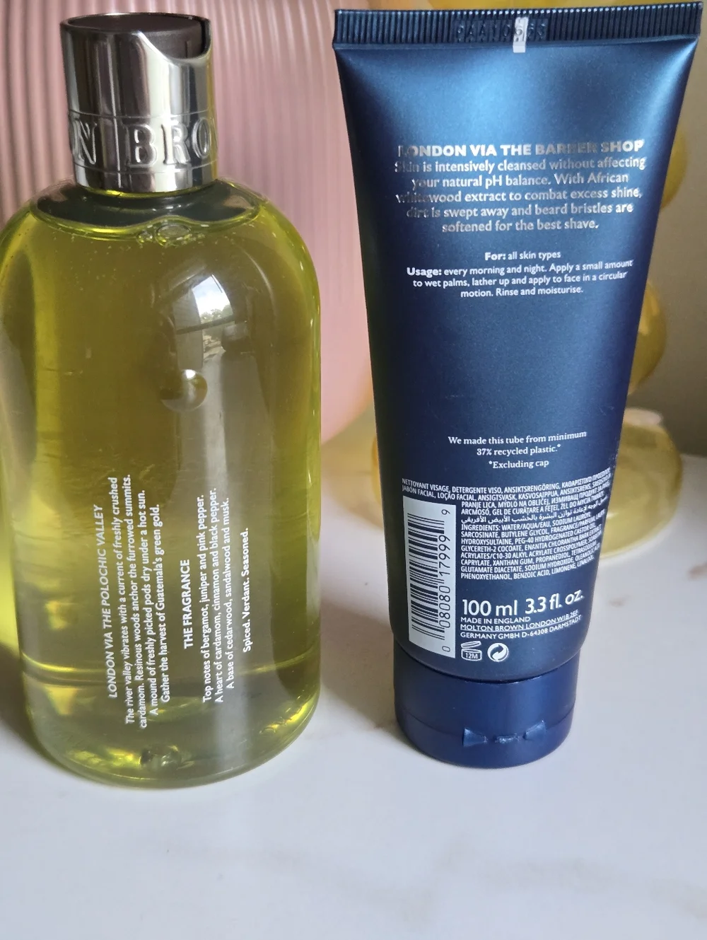 NEW Molton Brown London Body Shower Gel And Facewash Duo Set